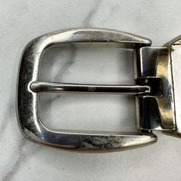 Silver Tone Reversible Simple Basic Belt Buckle - Picture 3 of 7